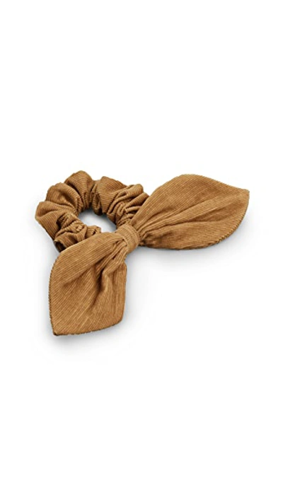 Shop Chan Luu Tie Scrunchie In Mustard