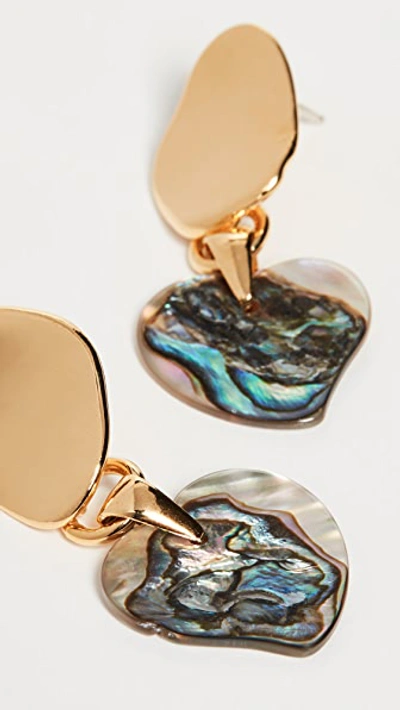 Abalone Heart Earrings