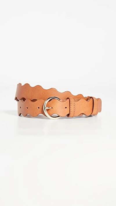 Shop Loeffler Randall Rickrack Belt In Cognac