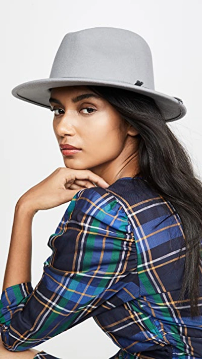 Shop Brixton Coleman Fedora In Aluminum