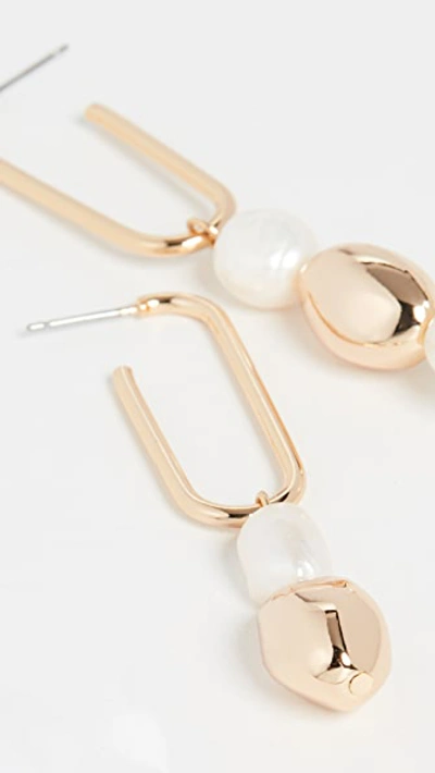 Shop Jules Smith Pearl Drop Earrings In Gold/pearl