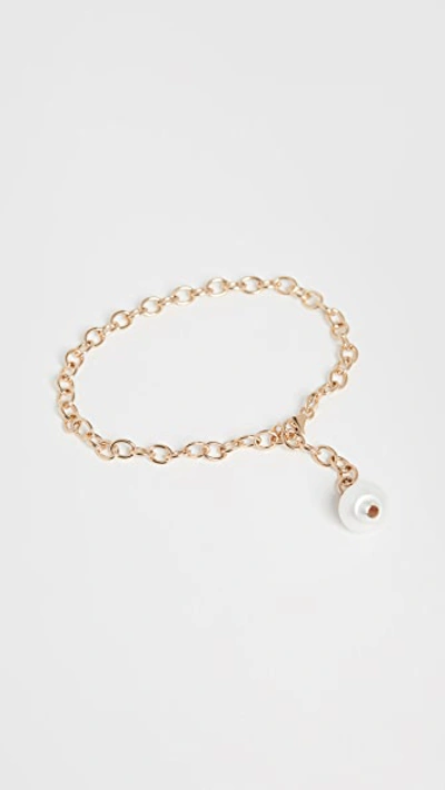Shop Ariel Gordon Jewelry 14k Lido Drop Bracelet In Gold/pearl