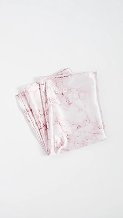 Shop Slip Pink Marble Queen Pillowcase