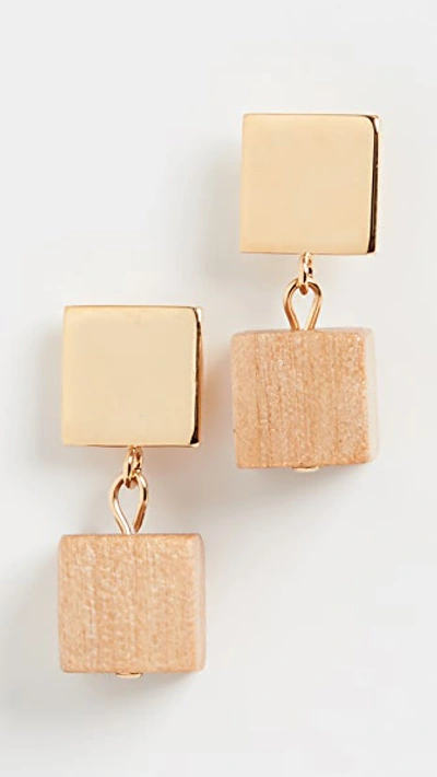 Shop Sophie Monet The Pixie Earrings In Wood