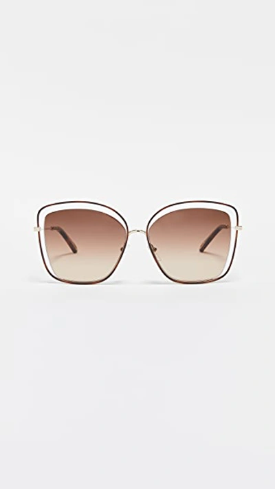 Chloe poppy hot sale cat eye sunglasses