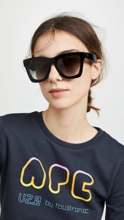 Shop Valley Eyewear Db Sunglasses In Gloss Black/black