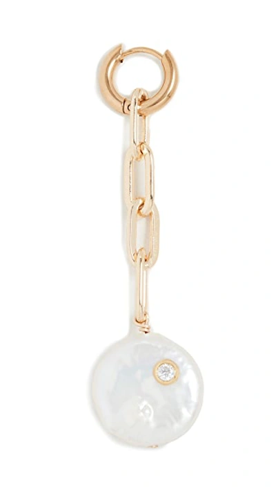 Shop Eliou Chira Single Earring In Gold/pearl