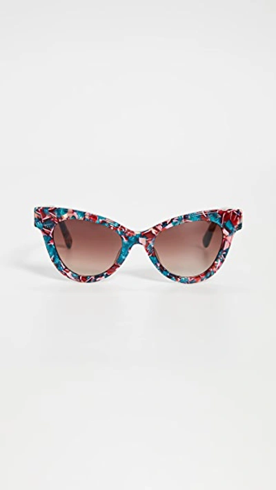 Shop Lele Sadoughi Uptown Cateye Sunglasses In Flamingo Pink