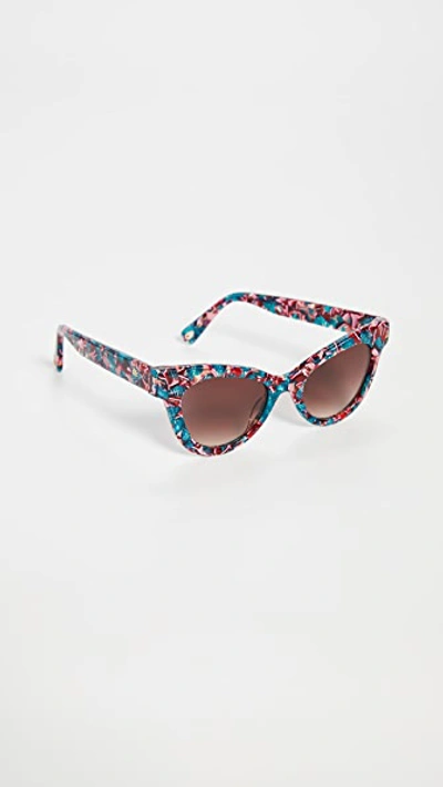 Shop Lele Sadoughi Uptown Cateye Sunglasses In Flamingo Pink