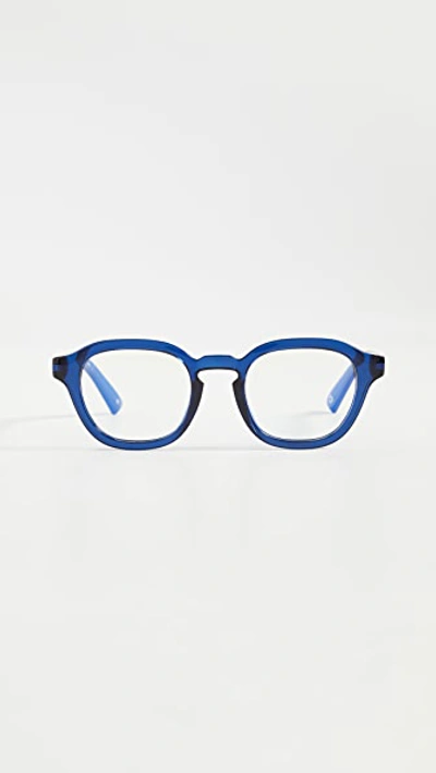 Shop The Book Club Fan Of Seen Labels Blue Light Glasses In Ink