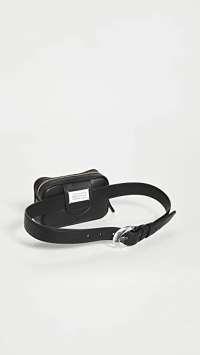 Shop Maison Margiela Belt Bag In Black