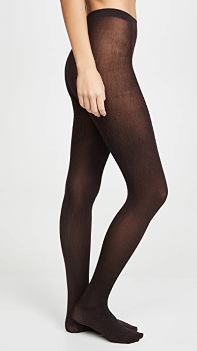 Shop Wolford Amazonian Tights In Chateau/black