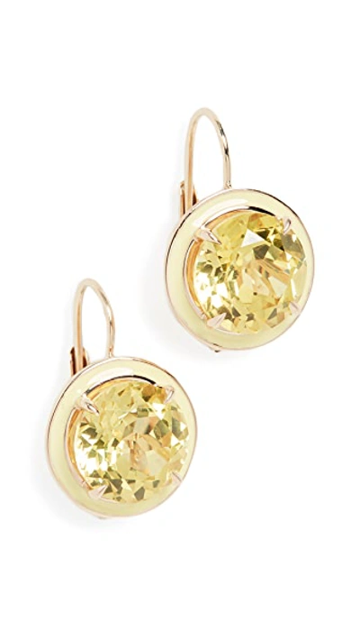 14k Round Cocktail Earrings