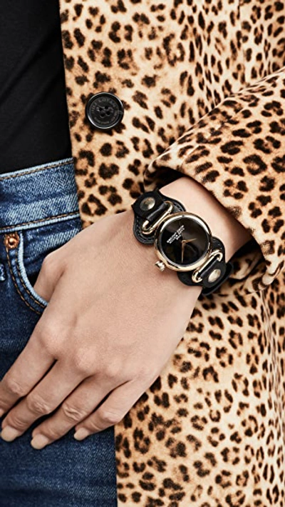 Shop The Marc Jacobs The Cuff Watch 36mm In Black