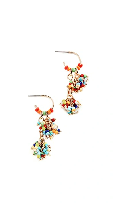 Shop Roxanne Assoulin Sprinkle Set Of Beaded Earrings In Multi