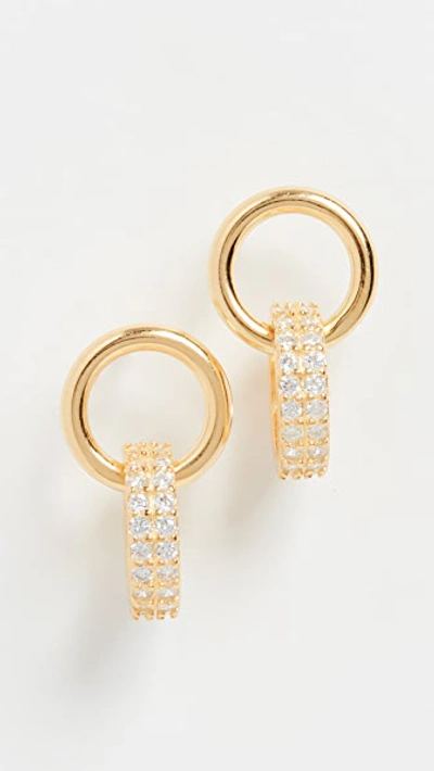 Shop Shashi Promises Earrings In Gold