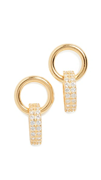 Shop Shashi Promises Earrings In Gold