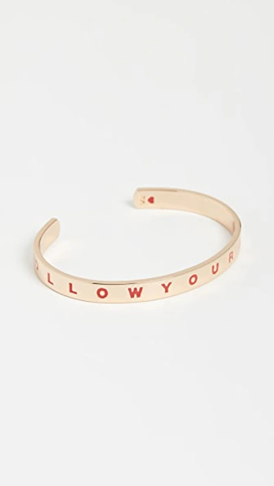 Shop Roxanne Assoulin Happy Thoughts Cuff In Gold