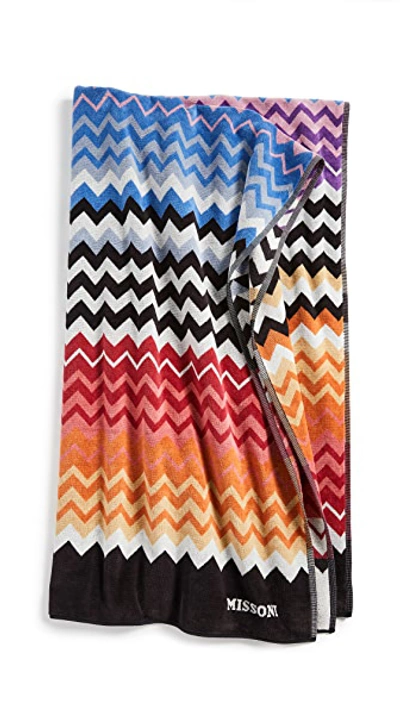 Shop Missoni Stan Beach Towel In Multi Pink