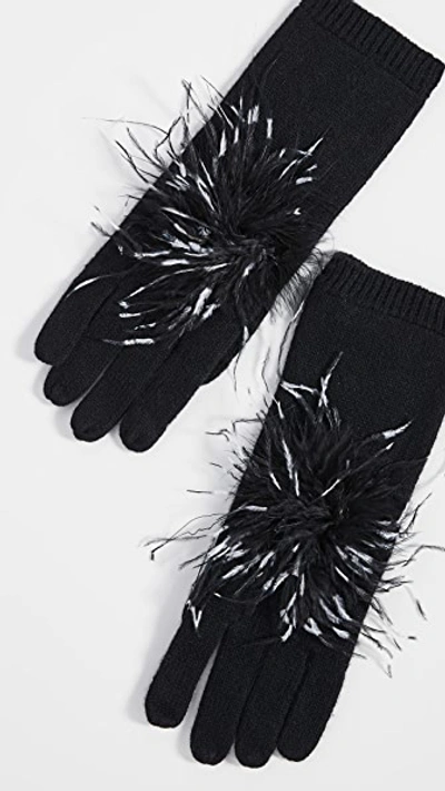 Shop Eugenia Kim Sloane Cashmere Gloves In Black