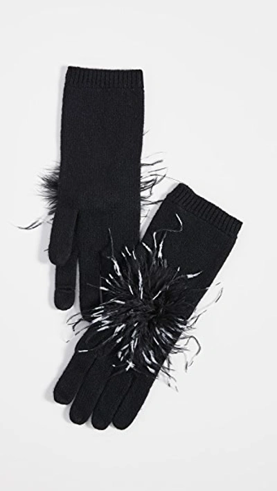 Shop Eugenia Kim Sloane Cashmere Gloves In Black