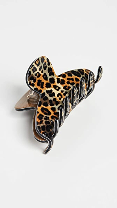 Shop Alexandre De Paris Leopard Hair Clip