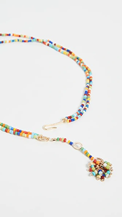 Shop Roxanne Assoulin Sprinkle Beaded Necklace In Multi