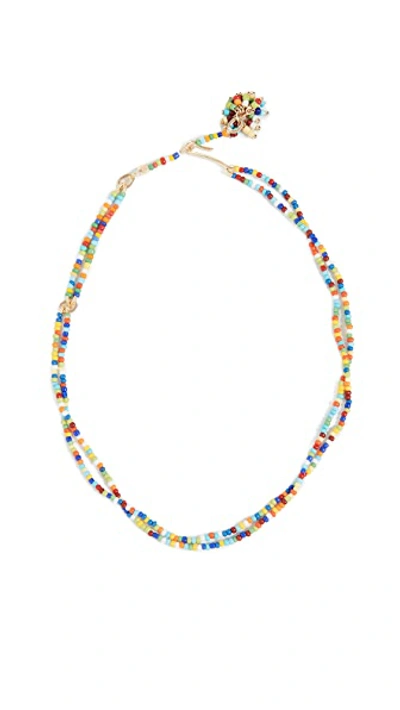 Shop Roxanne Assoulin Sprinkle Beaded Necklace In Multi