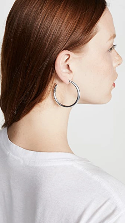 Shop Jennifer Zeuner Jewelry Lou Medium Earrings In Silver