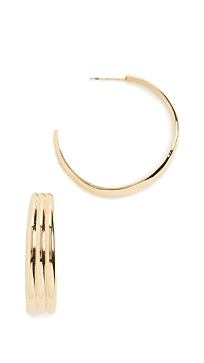 Shop Cult Gaia Mini Kaia Hoop Earrings In Gold