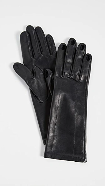 Shop Acne Studios Aimee Gloves In Black