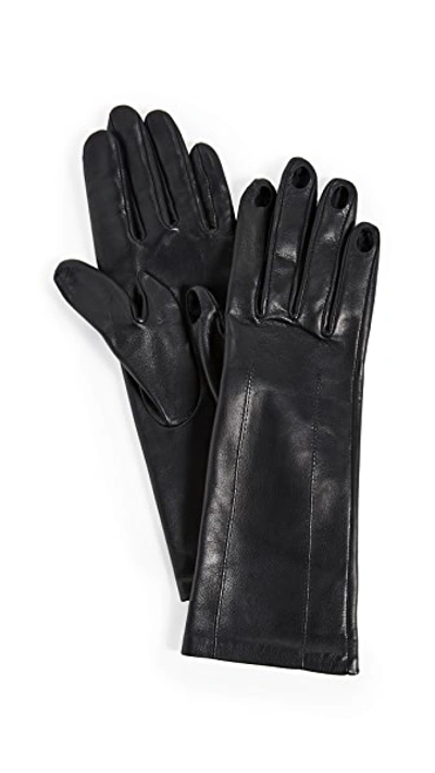 Shop Acne Studios Aimee Gloves In Black