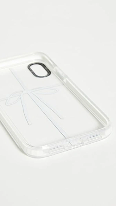Shop Casetify Bow Phone Case In Clear/black