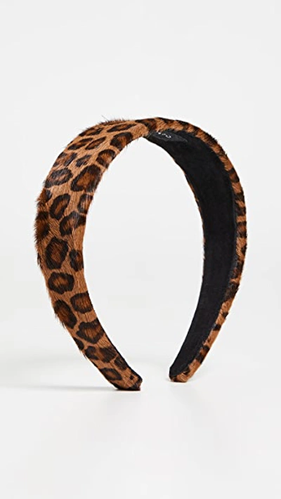 Shop Lizzie Fortunato Safari Headband In Leopard