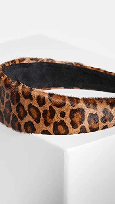 Shop Lizzie Fortunato Safari Headband In Leopard