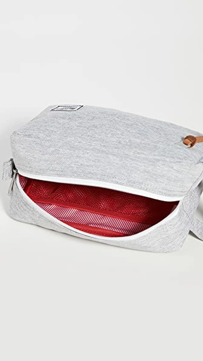 Shop Herschel Supply Co. Chapter Cosmetic Bag In Light Grey Crosshatch