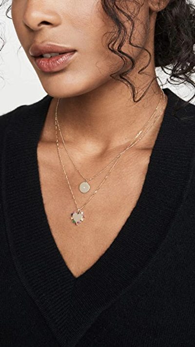 Shop Ariel Gordon Jewelry 14k Candy Heart Carousel Necklace In Gold/multi