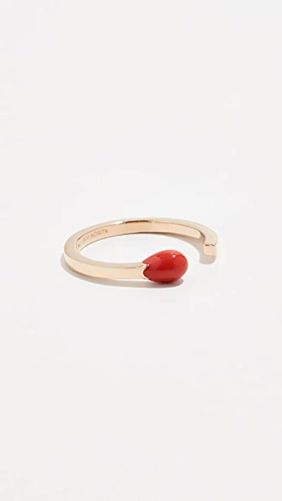 Shop Alison Lou 14k Match Stick Ring In Tomato