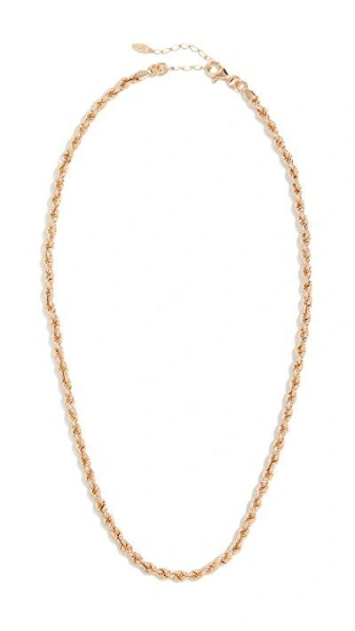 Shop Maison Irem Rope Chain Necklace Glenn 3 In Gold