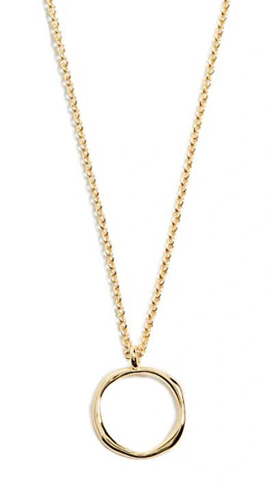 Shop Gorjana Quinn Delicate Necklace In Yellow Gold