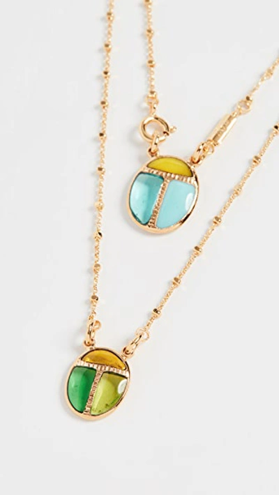Gas Bijoux Scapulaire Scarabeo Necklace In Gold | ModeSens