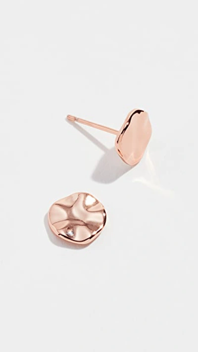 Shop Gorjana Chloe Stud Earrings In Rose Gold