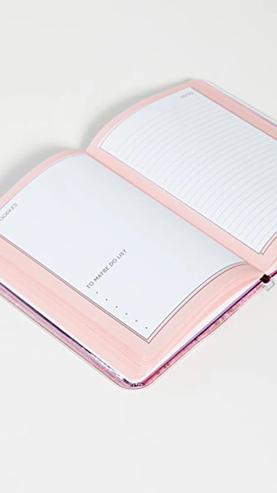 Shop Skinnydip Pink Flamingo Liquid Glitter Notebook