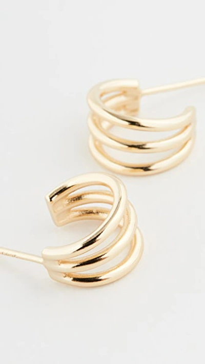 Shop Luv Aj The Baby Bastille Hoops In Gold