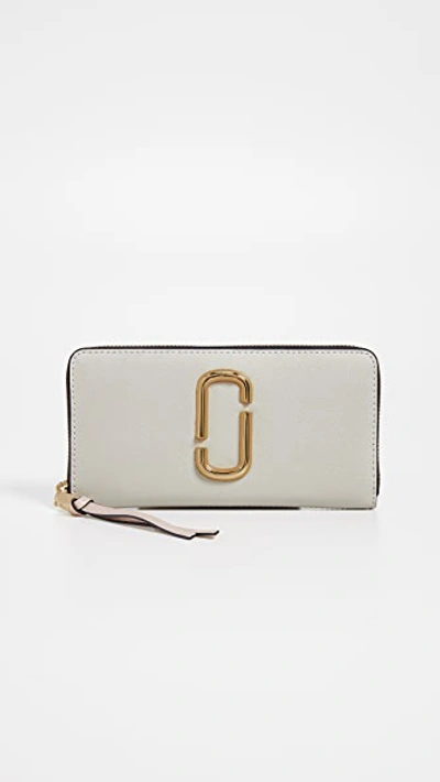 Shop Marc Jacobs Snapshot Standard Continental Wallet In Dust Multi