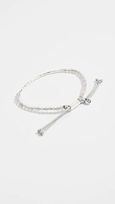 Shop Gorjana Power Gemstone Bracelet In Silver