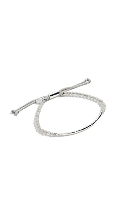 Shop Gorjana Power Gemstone Bracelet In Silver
