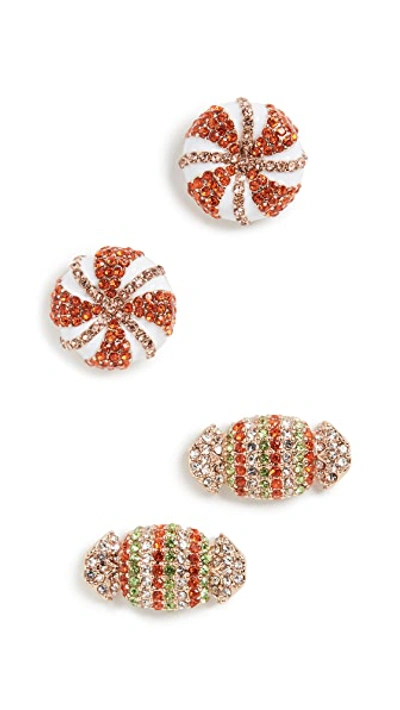 Shop Baublebar Bon Bon Stud Earring Set In Multi/gold