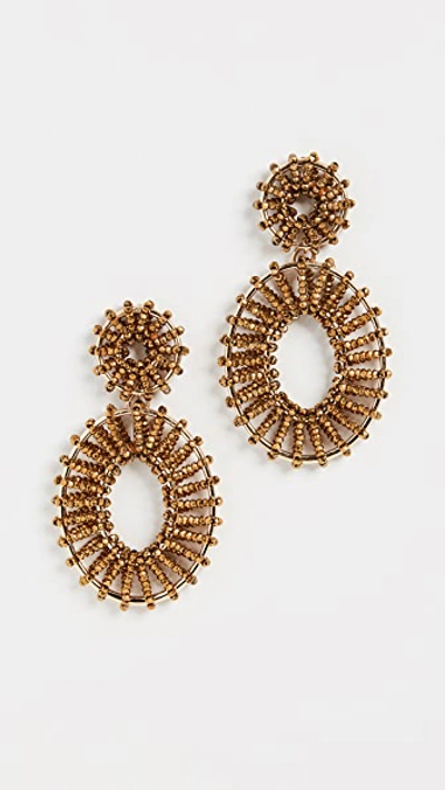 Shop Baublebar Kiera Statement Earrings In Gold/gold