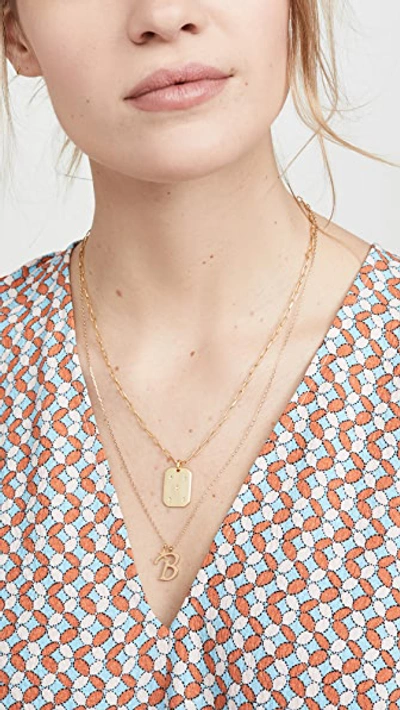 Shop Madewell Stargazer Pendant Necklace In Vintage Gold